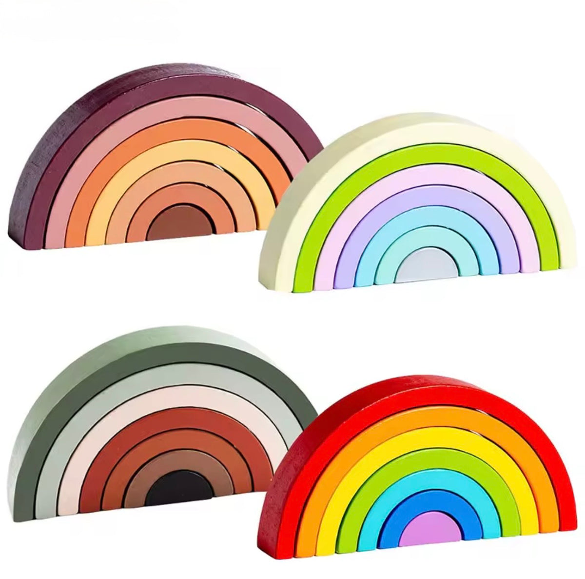 Wooden Rainbow Stack