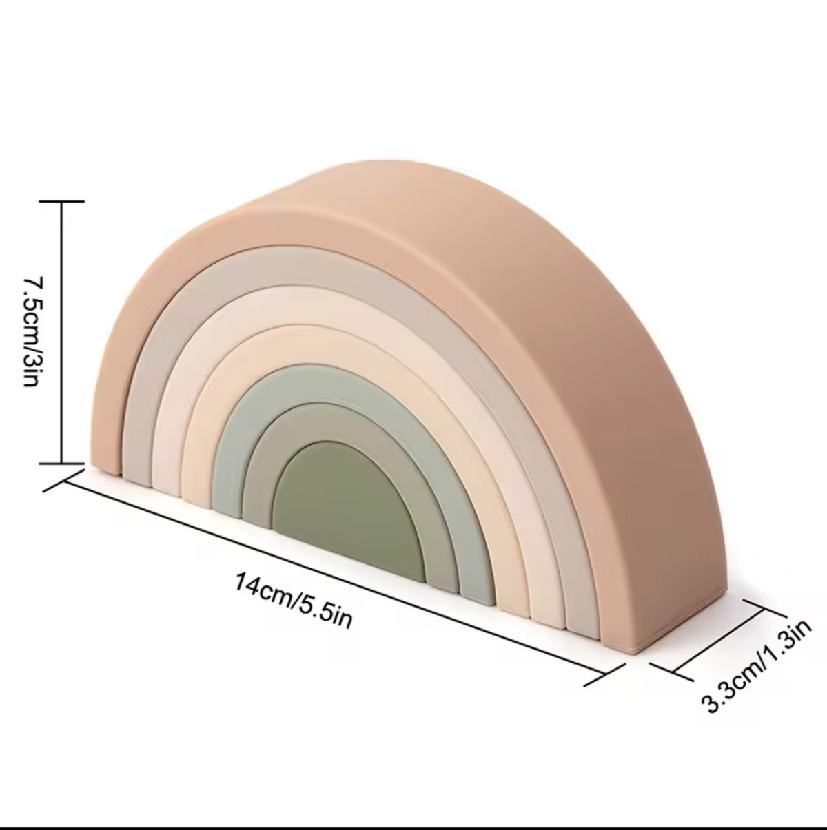 Silicone Rainbow Stack