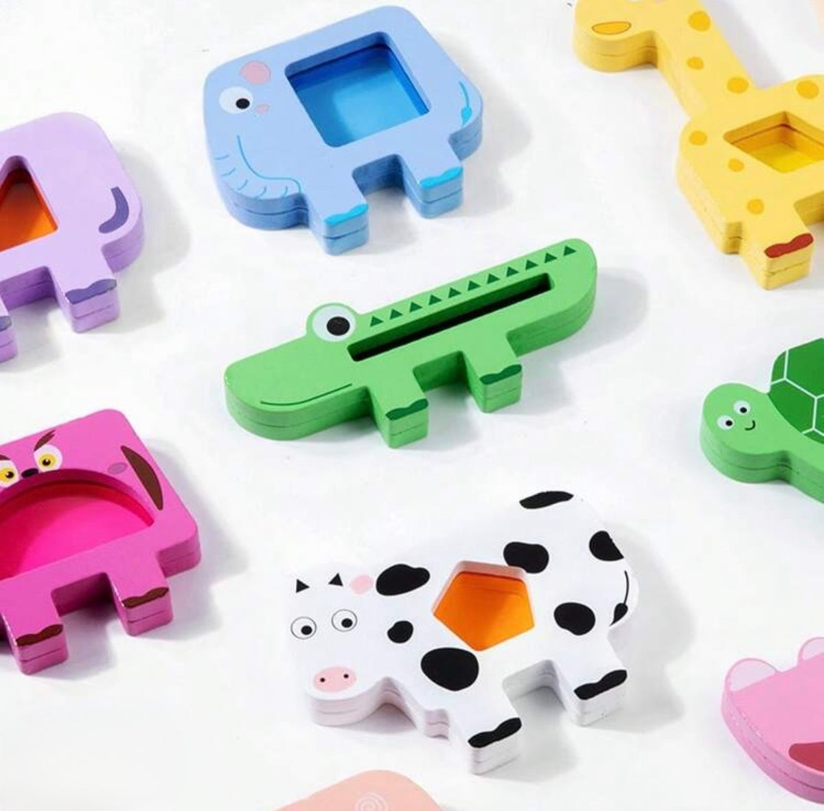 Wooden Animal Balance Stacking