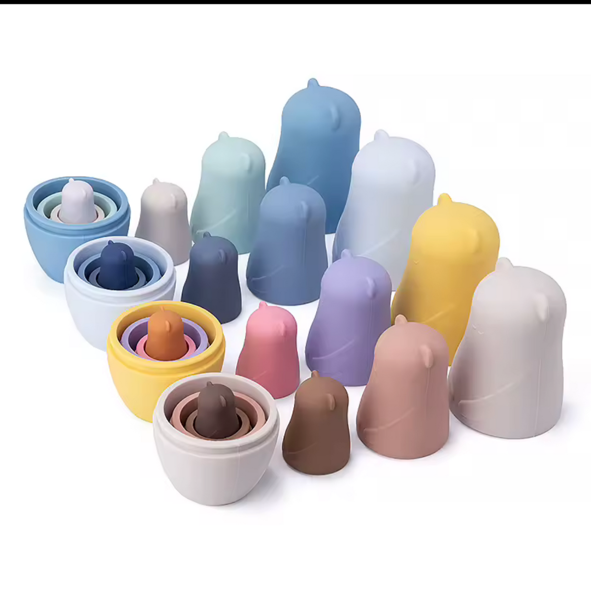 Silicone Nesting Bears