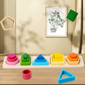 Wooden Shape Sorting & Stacking