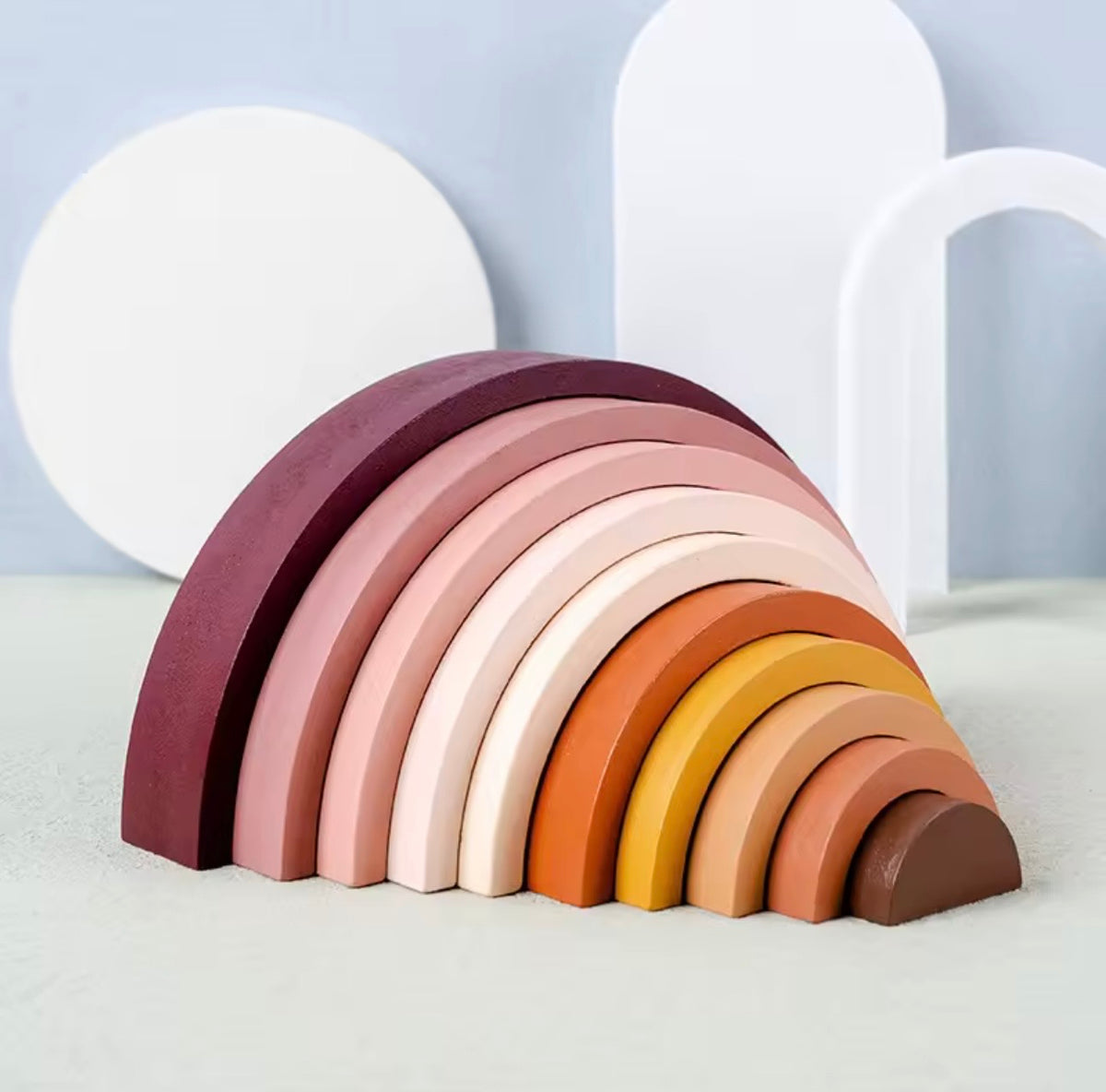 Wooden Rainbow Stack