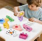 Wooden Animal Balance Stacking