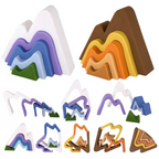Silicone Mountain Stacking set