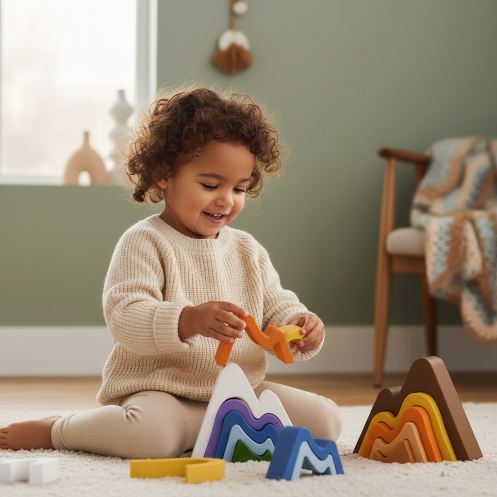 Silicone Mountain Stacking set