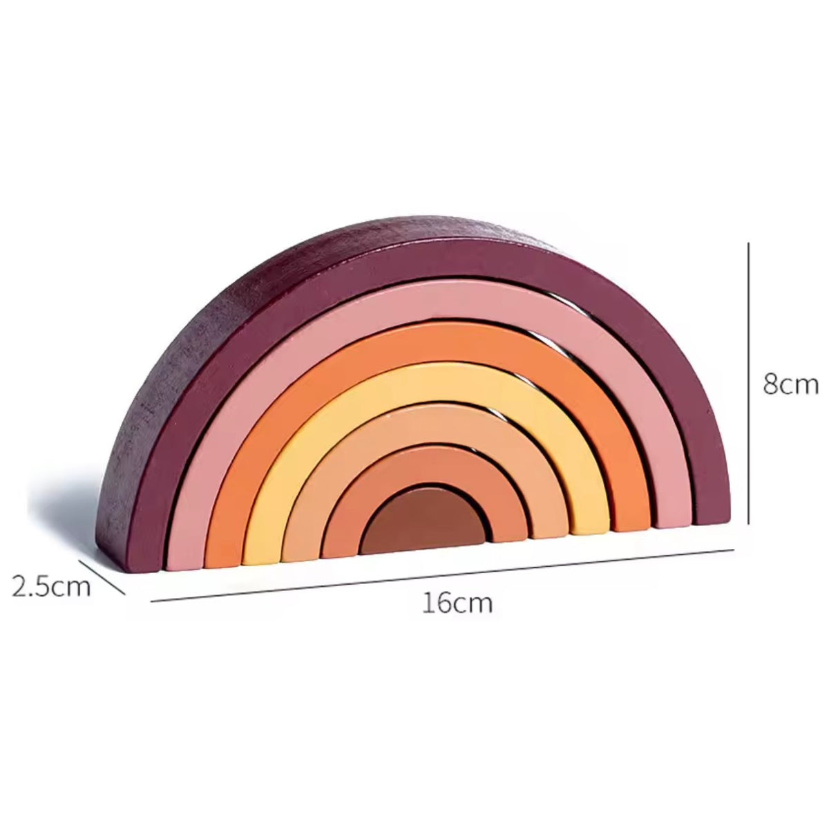 Wooden Rainbow Stack