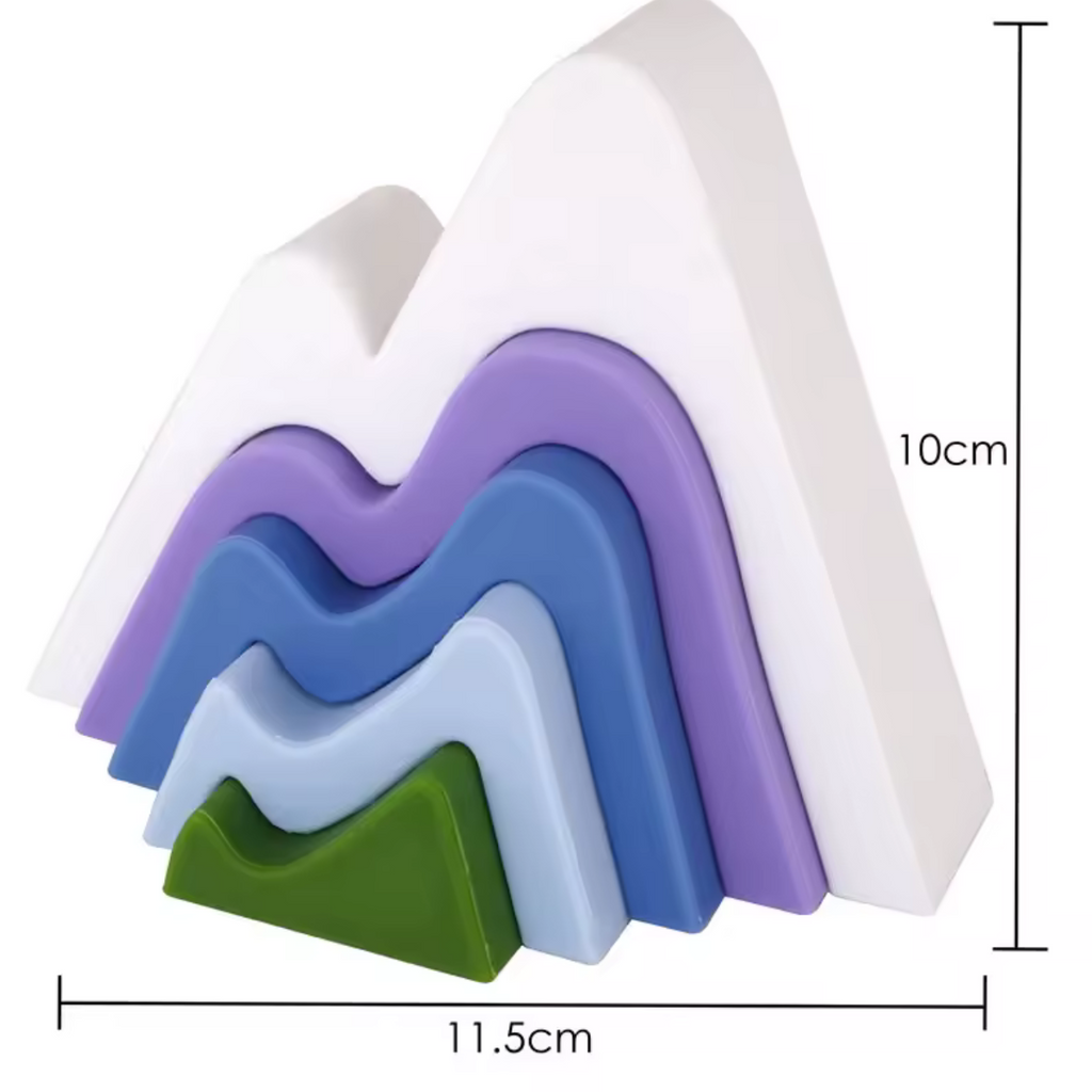 Silicone Mountain Stacking set