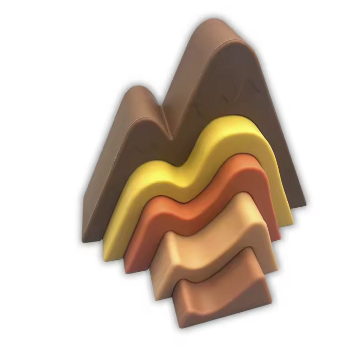 Silicone Mountain Stacking set